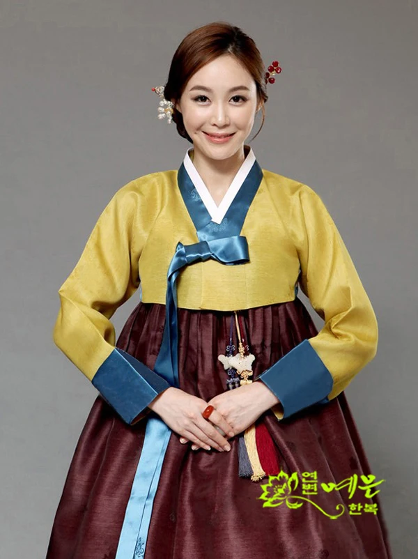 Ladies Hanbok Korean Original Imported Fabric Korean National Costume Traditional Hanbok Welcome Clothes