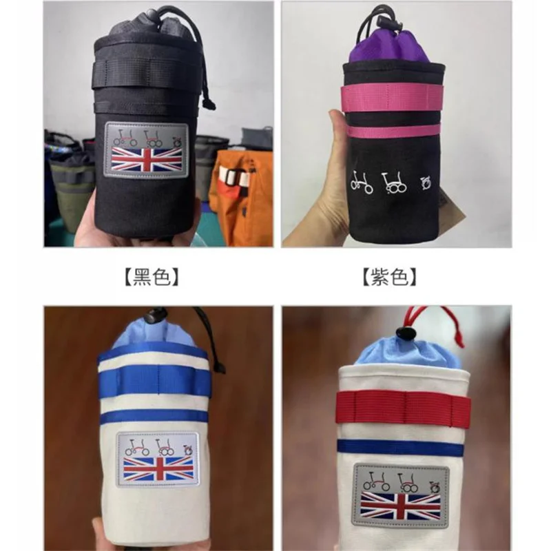 

Bicycle front bag handle for brompton bag storage kettle bag