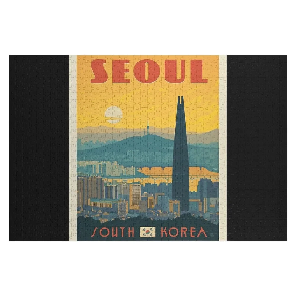 Seoul - South Korea Jigsaw Puzzle Personalized Toys Woods For Adults Custom Photo Customizable Gift Puzzle