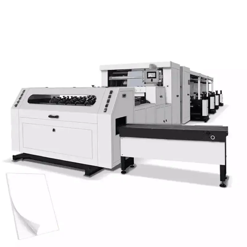High Speed Automatic One Roll A1-A4 Paper Sheet Slitter and Cutting Machine Paper Roll Sheets Cutting Machine with Slitting Unit