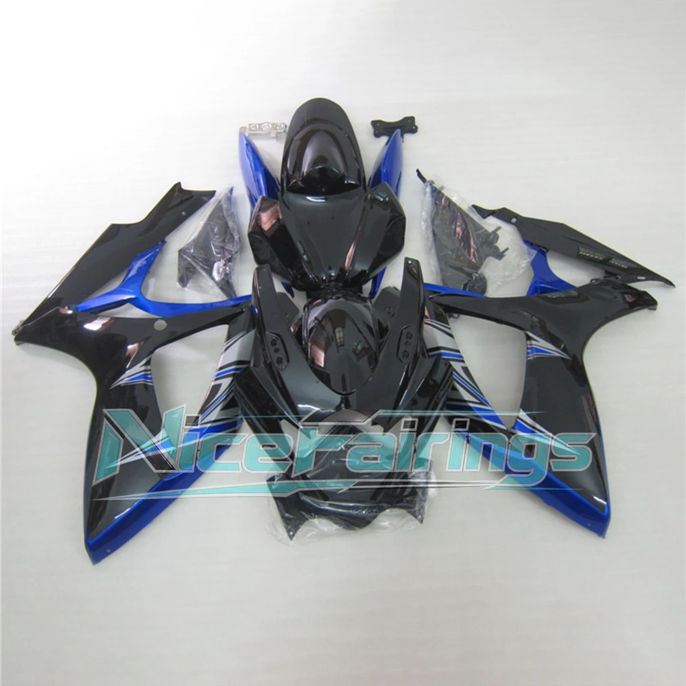 Motorcycle Custom Color Fairings ABS for GSXR600 GSXR750 2006 2007 06 07 Full Injection Molded Fairing Kit Parts