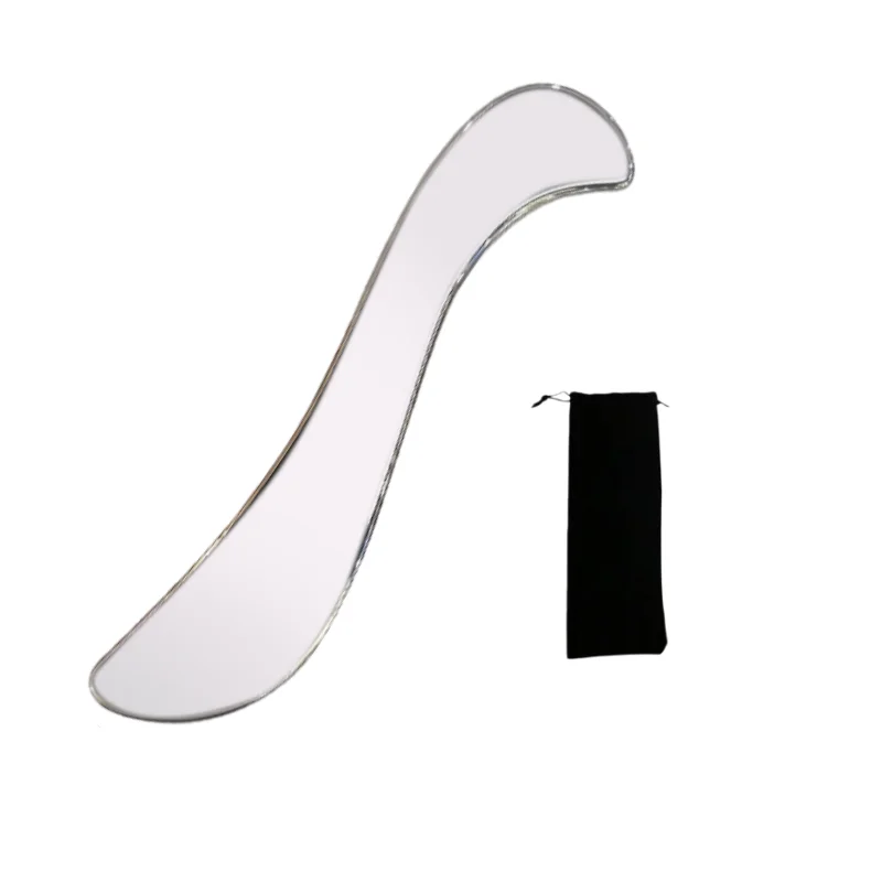 

1 шт., доска Гуа Ша из нержавеющей стали, скребок для расслабления мышц, фасции, S-образный скребок для тела, спины, рук, ног, скребок, массажный инструмент для ухода