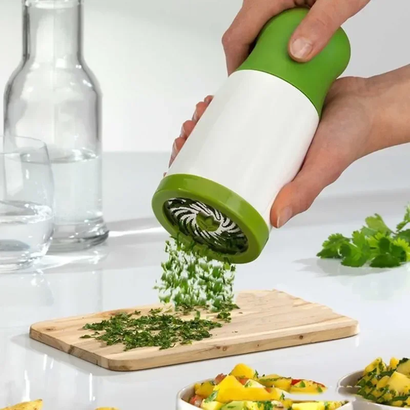 

Manual Herb Grinder Spice Mill Shredder Chopper Vegetable Cutter Coriander Mincer Chili and Kitchen