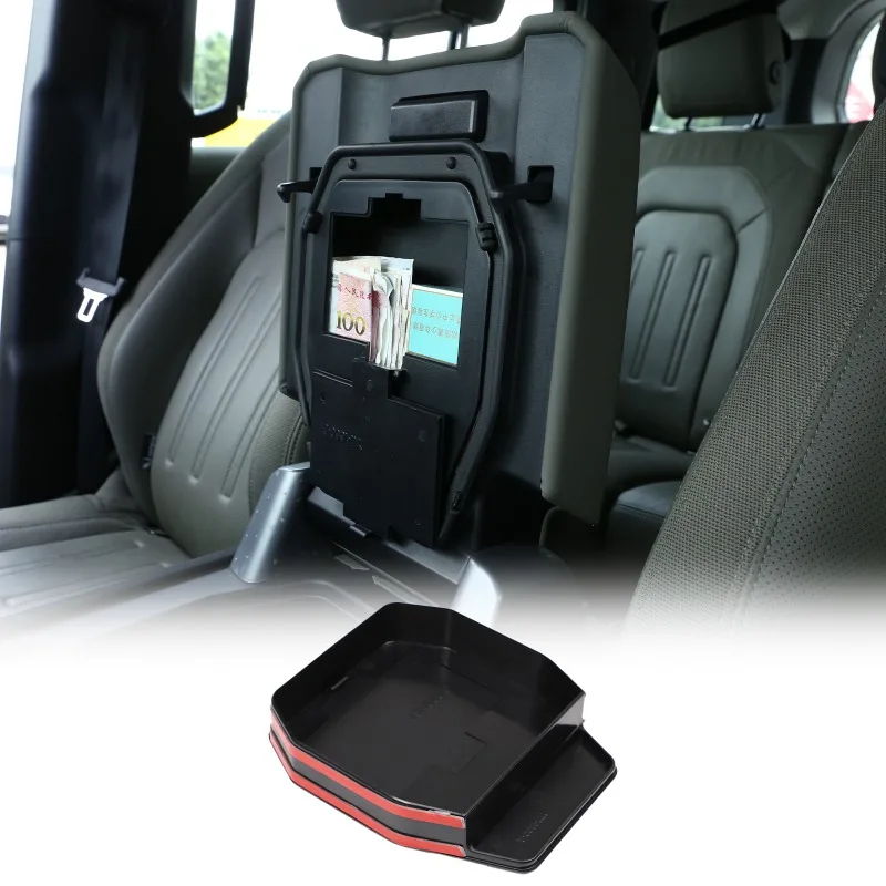 

For Land Rover Defender 90 110 130 2020-2023 Car Center Console Armrest hidden Storage Box Organizer Accessories Tidying Black