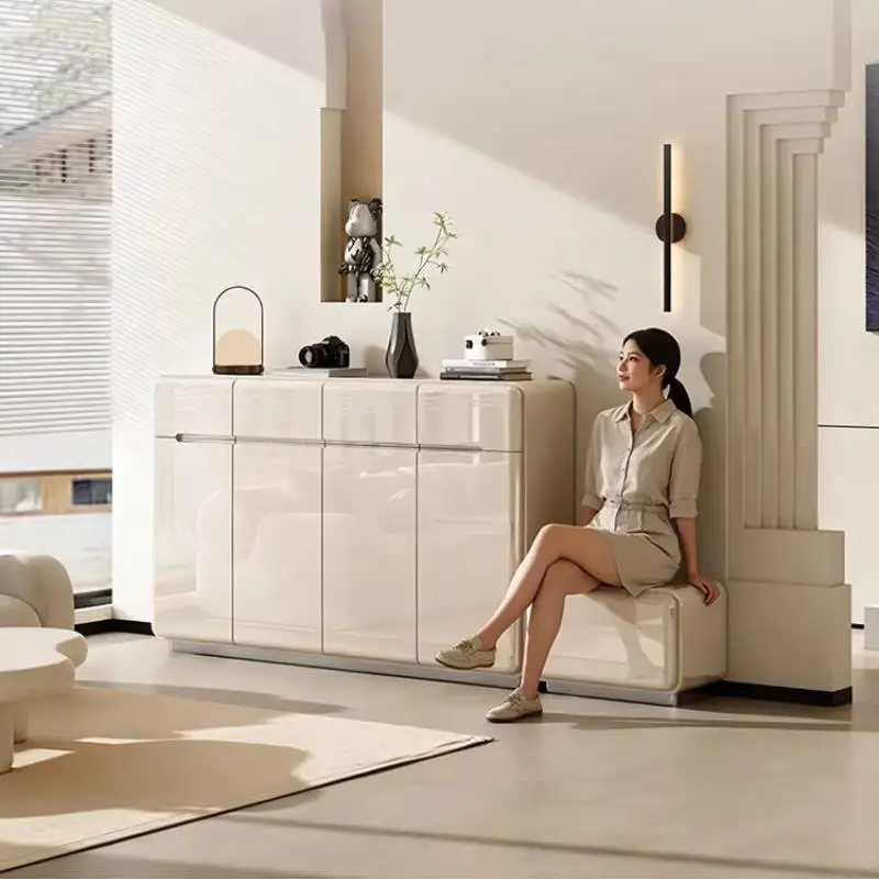 

Hidden Hardware Shoe Cabinet Drawers Entryway Entrance Corner Shoe Rack Corridor Apartments Armoire De Rangement Room Furnitures