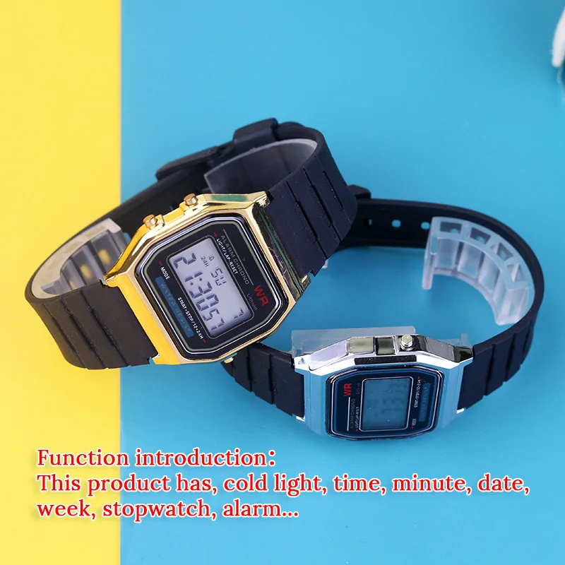 Fashion Electronic Women Watches Men Rose Gold Rubber Strap LED Digital Wristwatch Ladies Girls Sport Clock Relogio Feminino image 6
