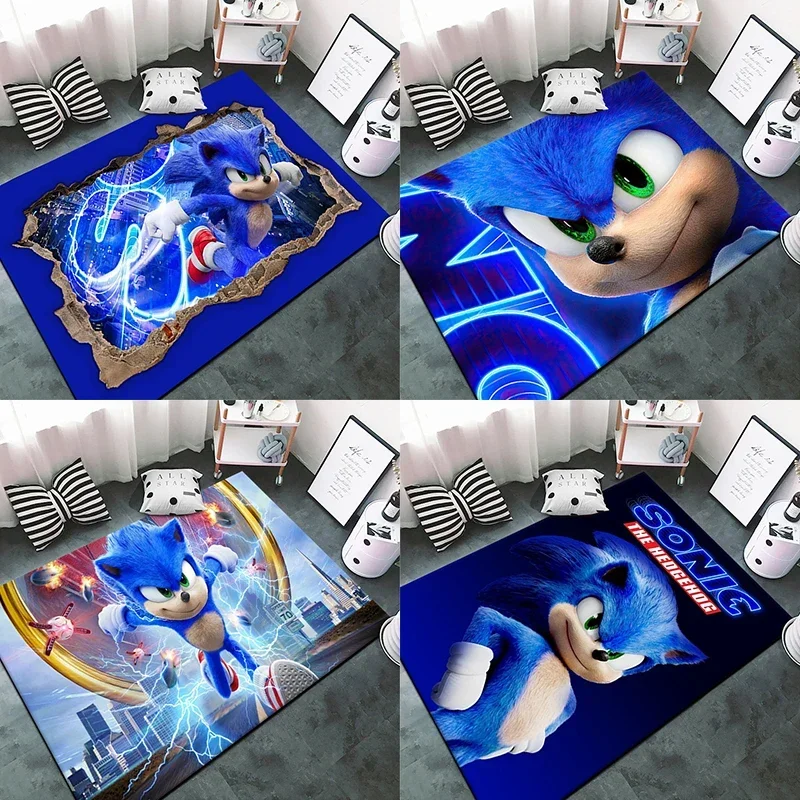 Alfombrilla con estampado de Anime de dibujos animados, alfombra antideslizante decorativa para sala de estar, dormitorio de niños, adorno, regalo