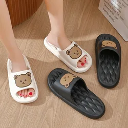 Slippers Female Teddy Bear Woman Platform Cloud Cute Flip Flop Slides Indoor Beach Outdoor Men Summer Non Slip Ladies House Shoe