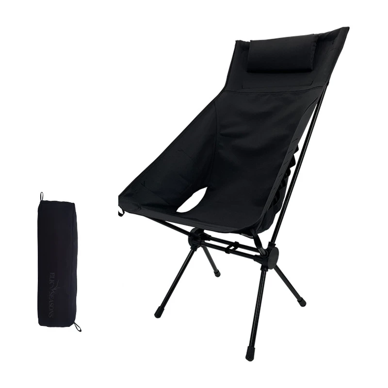 Ultralight Portable Camping Chair with Storage Bag and Detachable Beach Feet, Compact Beach Chair Metal Carton Aluminum Modern