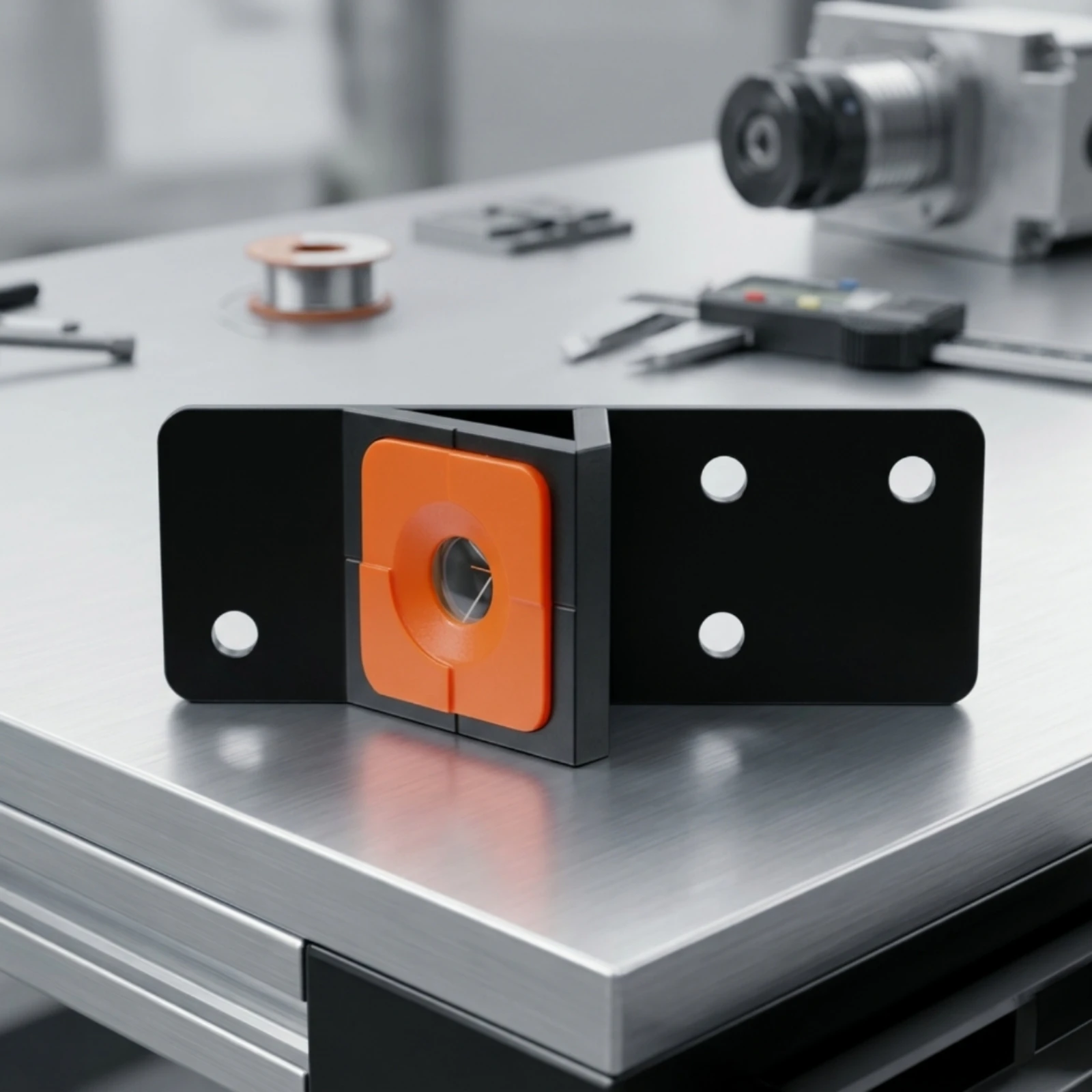 45-Degree Prism Durable Prism with Mounting Plate Reflective Stable Lightweight for Engineers, Alignment, Calibration