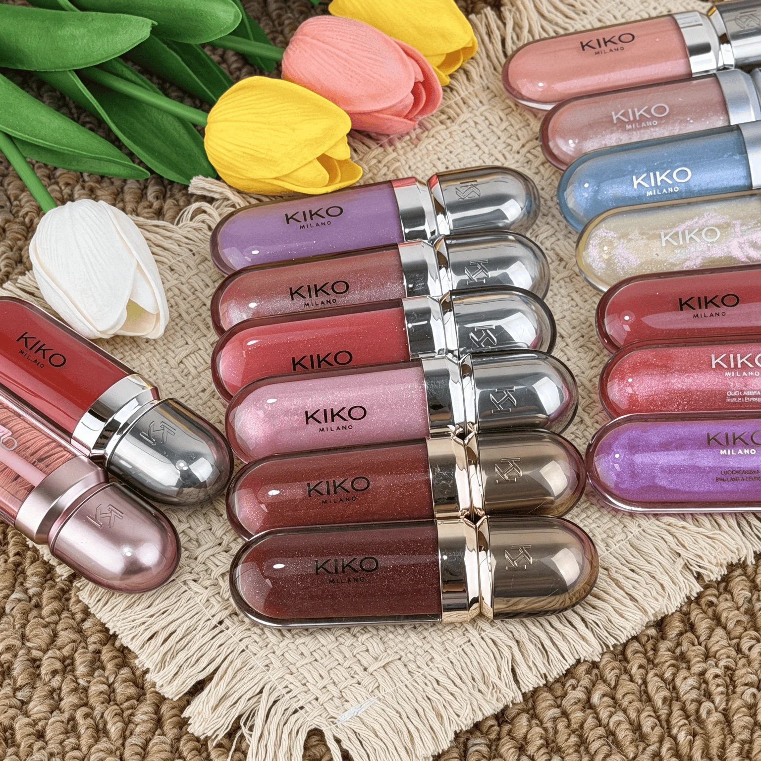 KIKO 3D Hydra Xtreme Lip Gloss Limited Edition & 3D Hydra Lipgloss 6ml Moisturising Lip Balm Lip Combo Hot Brand Makeup Products