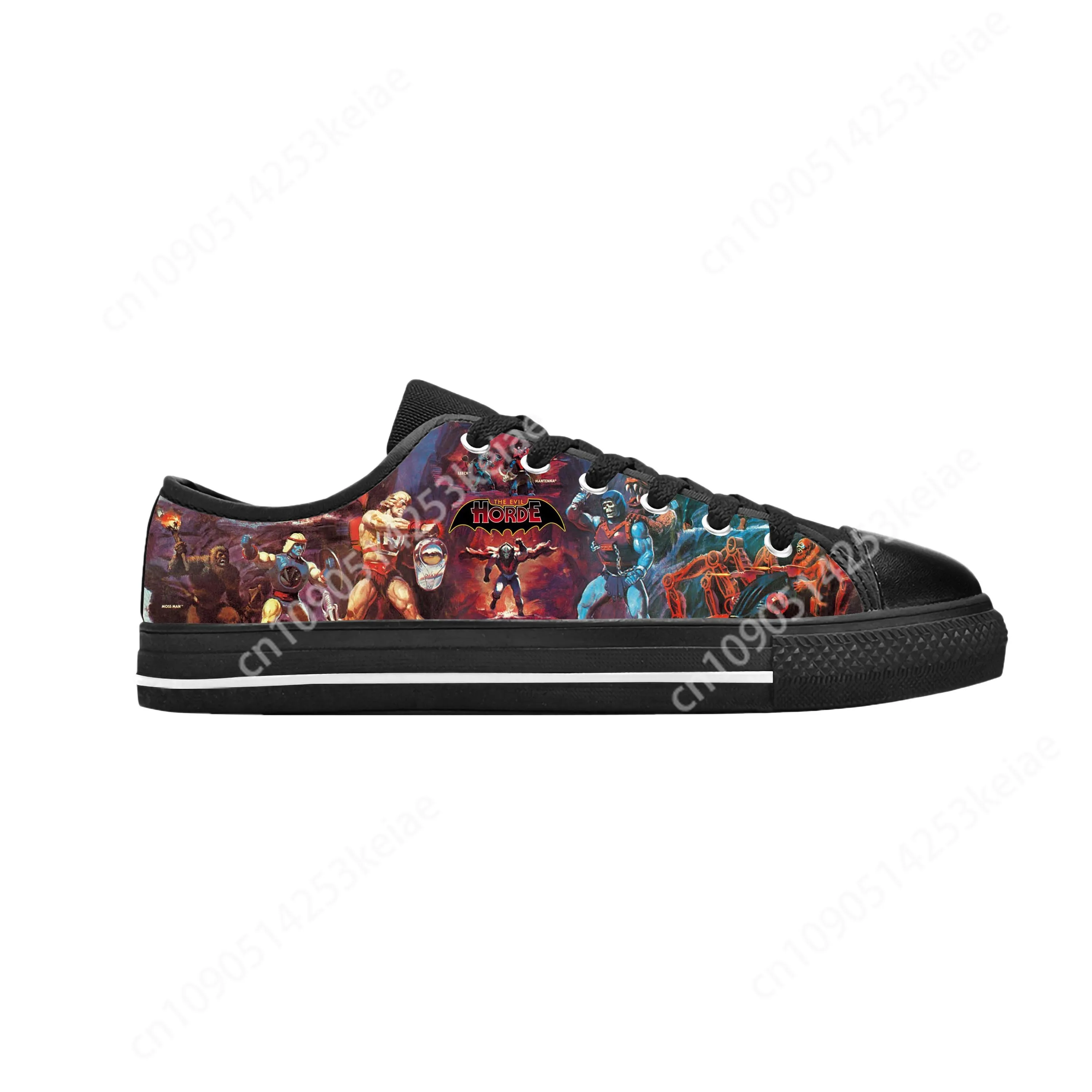 Hot He-Man He Man Masters Of The Universe Skeletor Casual Cloth Shoes Low Top Comfortable Breathable Custom Men Women Sneakers