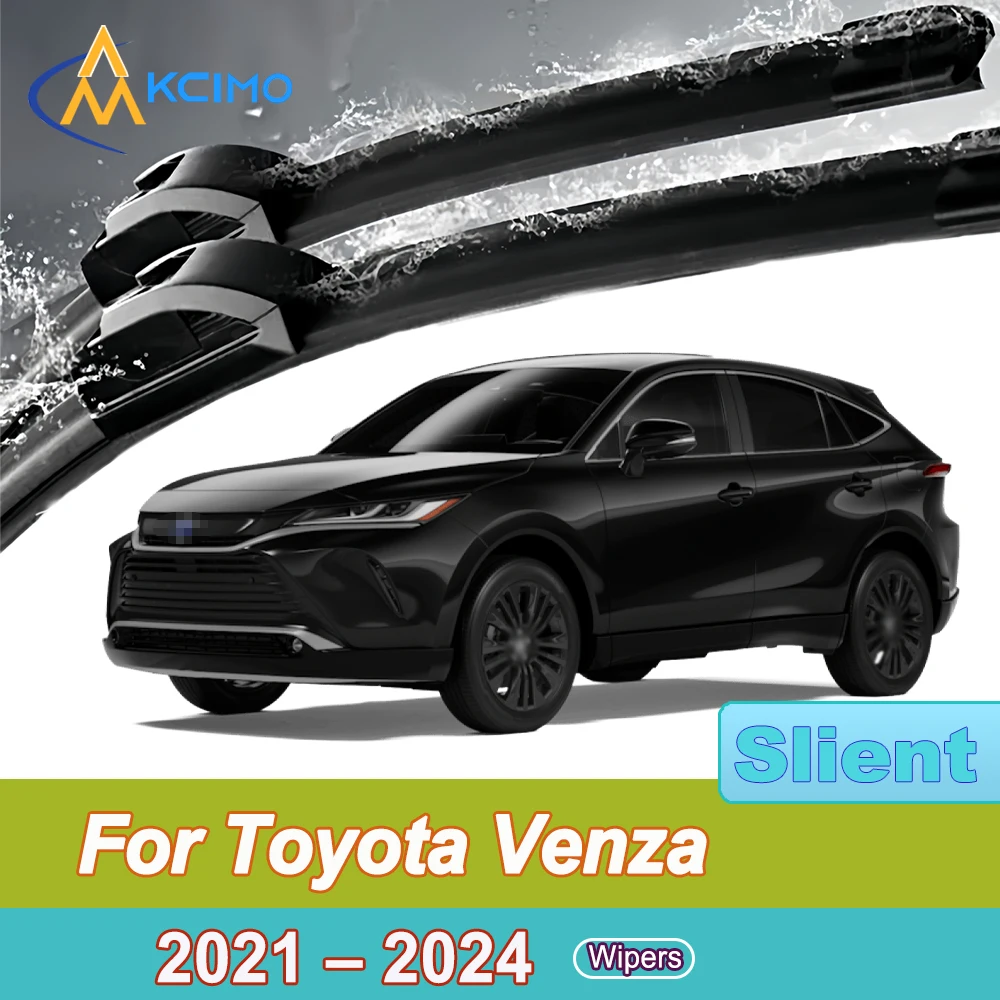 

For Toyota Venza XU80 2021-2024 Toyota Harrier Front Windshield Wiper Blades 2pcs Quiet Rain Windscreen Window Accessories