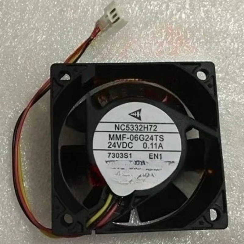 

NC5332H72 MMF-06G24TS-EN1 MELCO 0.11A DC 24V 6025 60*60*25MM for Mitsubishi Inverter Cooling Fan New Original