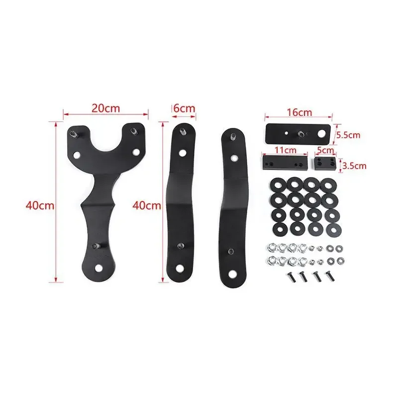 Car Rear Seat Adjustment Tilt Large Bracket Kit for Ford Raptor F150 2015-2023 4 Door Dual Row Rear Seat Cab Accessories