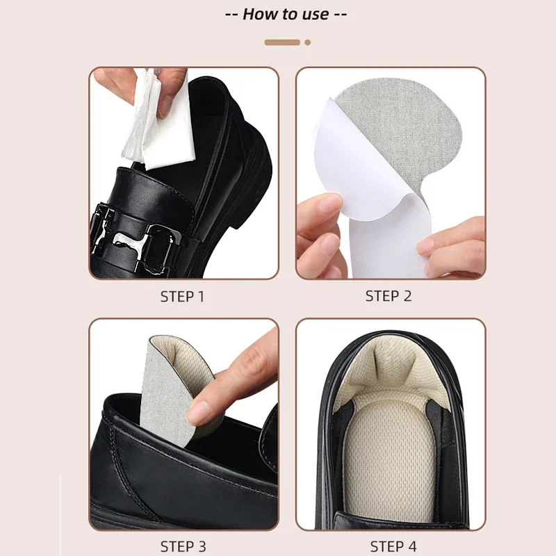 Soft Heel Pad Stickers Women's Memory Sponge Half Insoles High-heel Shoe Pads Pain Relief Protector Cushion Back Sticker Inserts