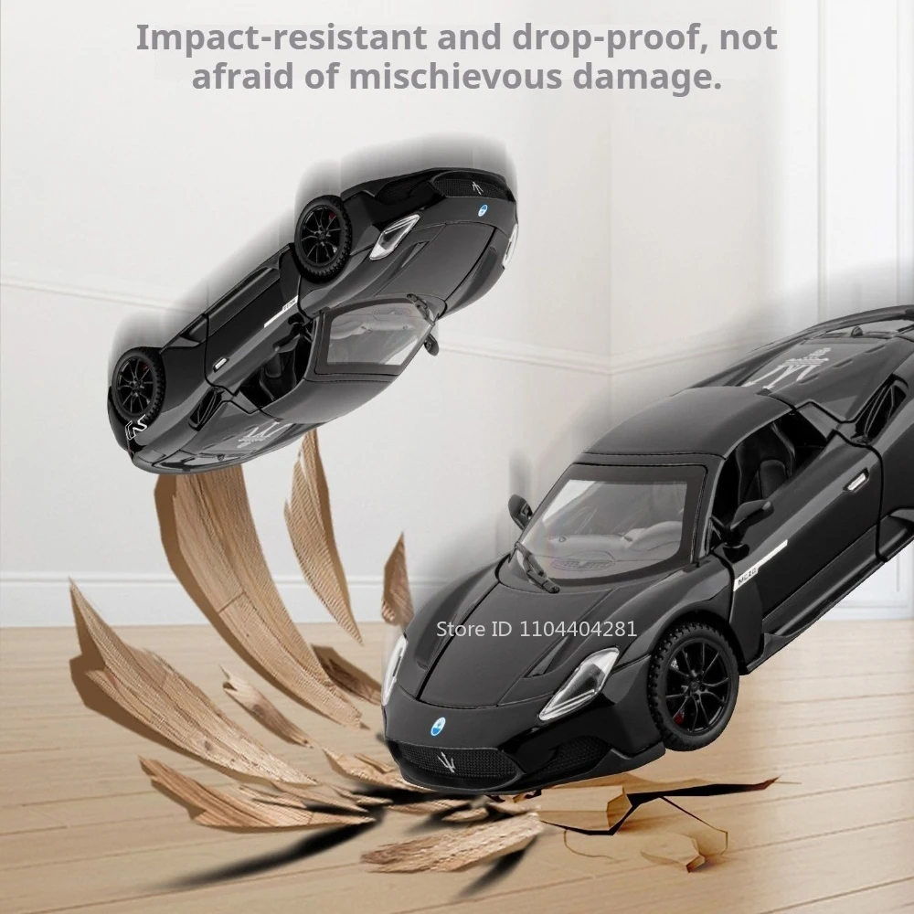 1:32 MC20 Lambor Revuelto Alloy Diecast Model Toys Car Doors Opened with Sound Light Pull Back Miniature Vechies Home Decoration