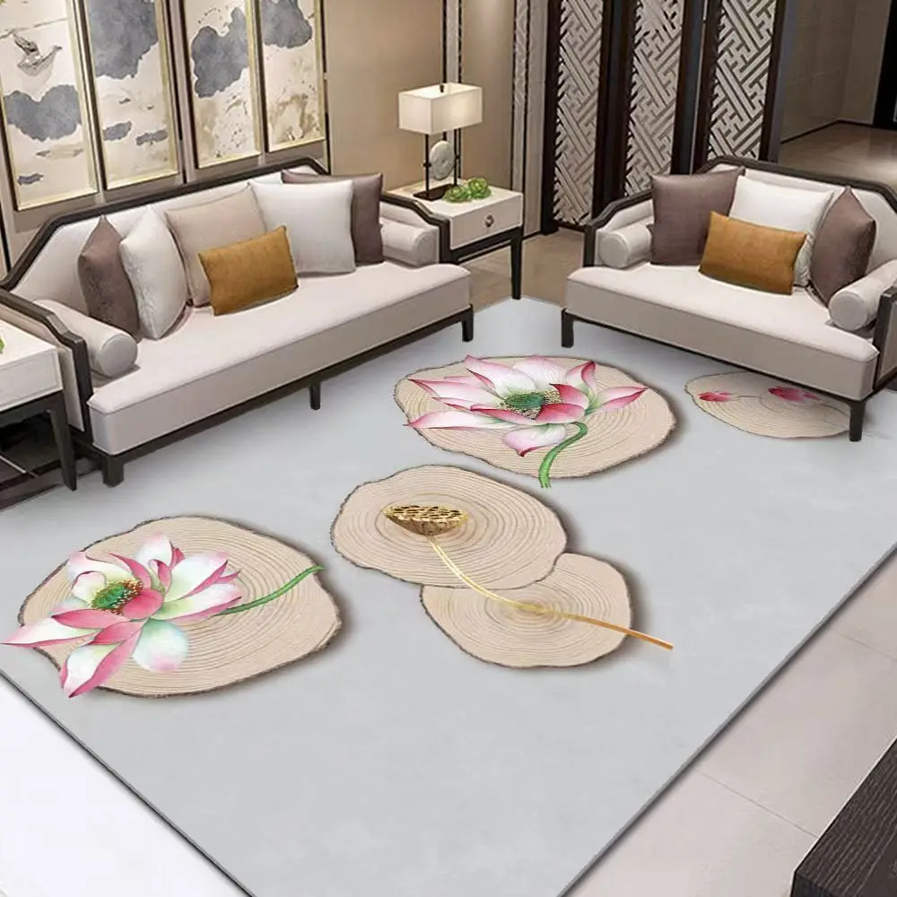 [135] Chinese style living room carpet bedroom bedside room study corridor floor mat coffee table mat