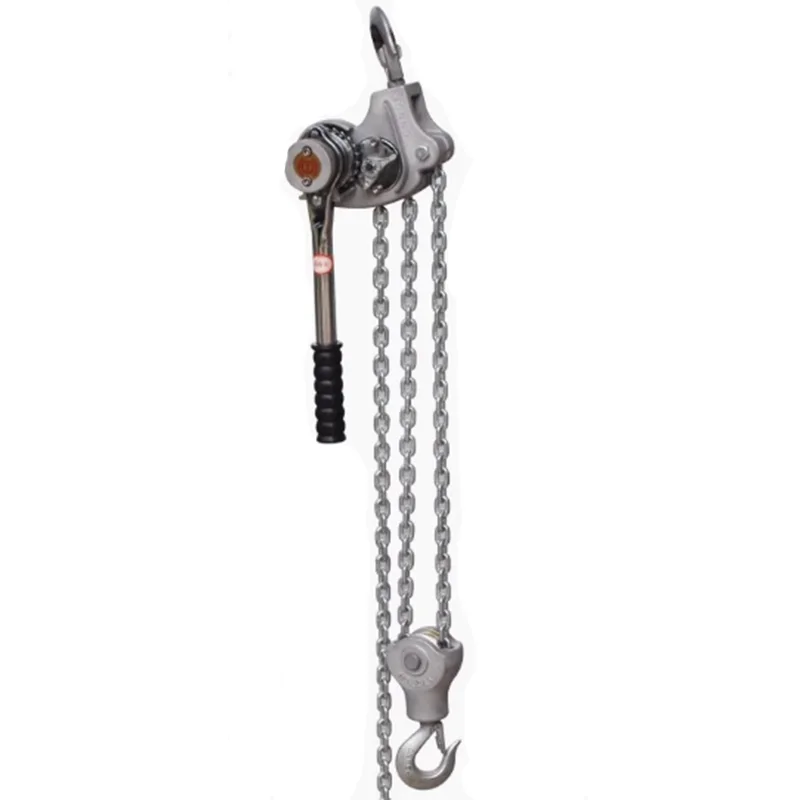 Aluminum Manual Lever Chain Hoist 3300lbs /1.5 Ton Capacity Chain Block for Electrical work and High-altitude Work Light Wighted