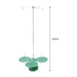 Overlock Cone Stand Lightweight Spool Rack with 3 Hooks Organizer 3-spool Thread Stand Height Approx. 55cm Sewing Thread Holder