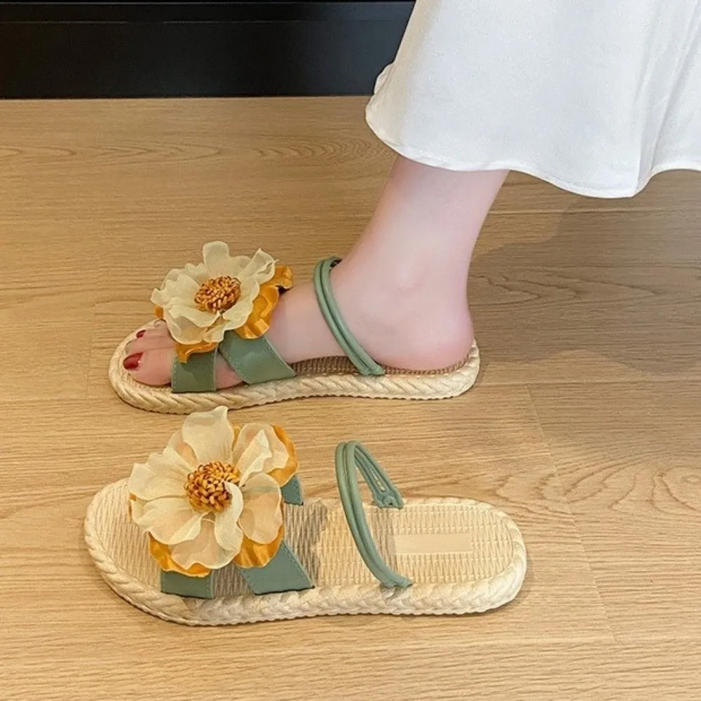 

Casual Anti Slip Beach Slides Sandals Sweet PVC Women Summer Slippers Home Wear Vacation Sandals Footwear