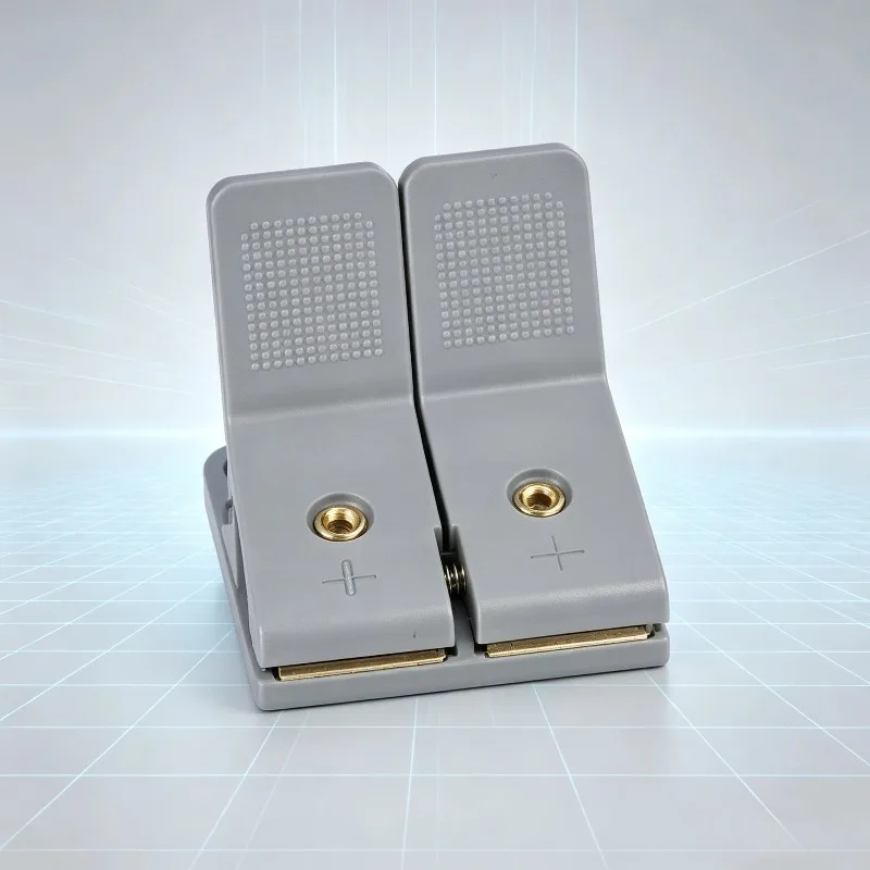 Portable Conductive Test Fixture, Lithium Polymer Soft Pack Cell Test Clamp Jig Connector for Laboratory Battery Testing
