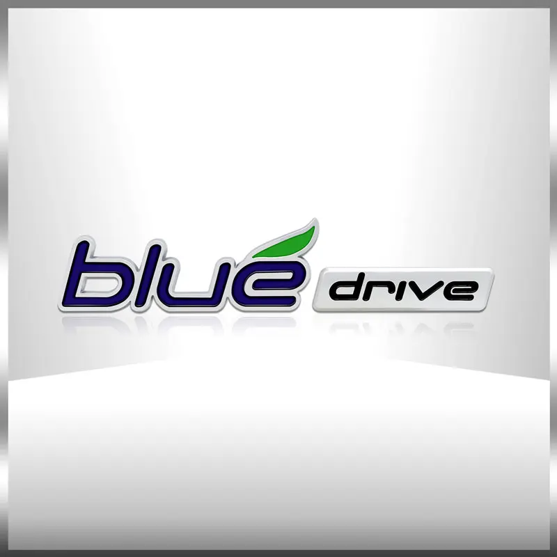 

3D Abs Blue Drive Logo Fender Rear Trunk Body Emblem Badge Sticker For Hyundai Santa Fe Sonata Solaris Azera Creta Tucson