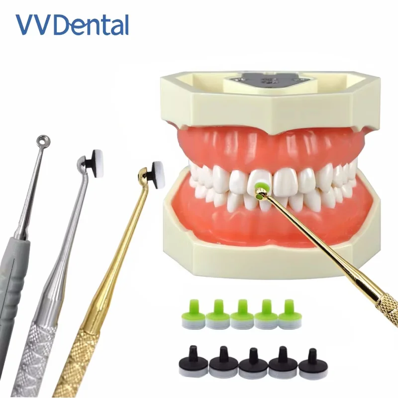 

VV Dental Resin Filling Kit Molding Tools Composite Light Cure Holder Foam Pad Handle Tooth Shaping Trimmer Spatula