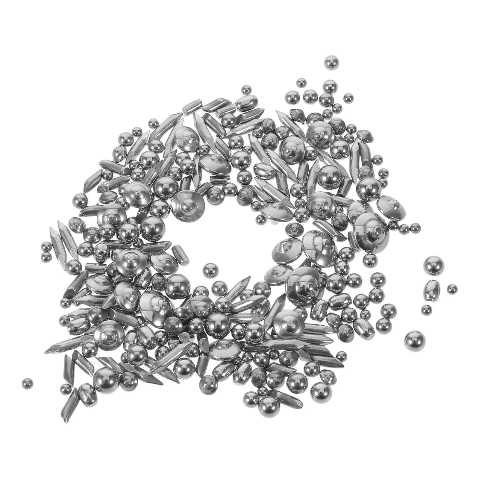 1Lb Jewelry Tumbling Media Stainless Steel Shot Mixed Shapes Burnishing Media Rotary Tumbler Polishing Beads for Gold Silver