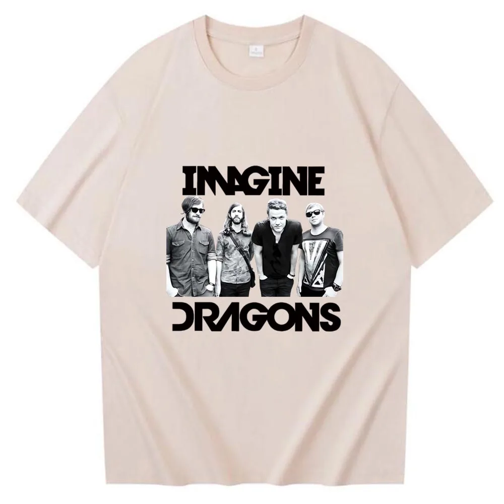 Imagine Dragons Loom World Tour 2024 O-neck T-shirt Music Fans Gift Regular Oversized Unisex Casual Summer Printing image 6