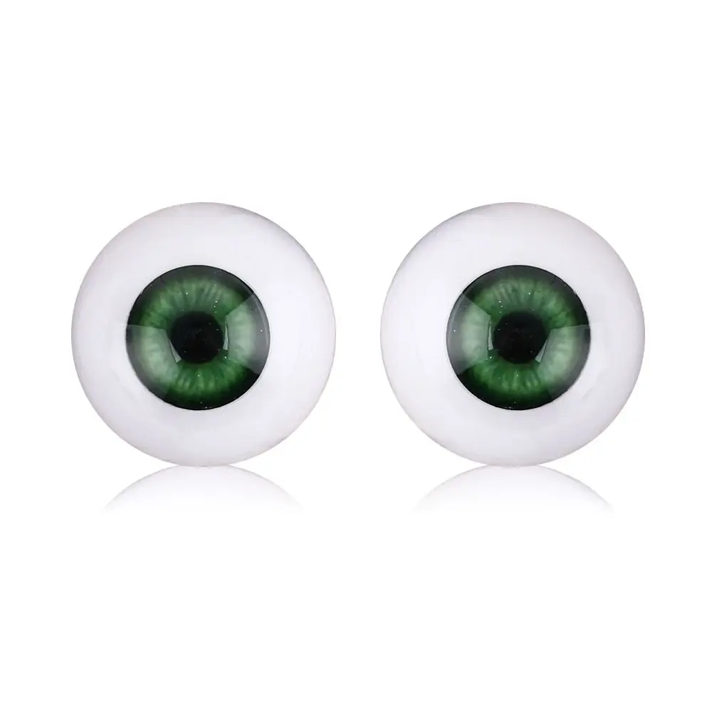 20mm 22mm 24mm Animal Real Like Blue Brown Black Realistic Dolls Eyes Half Round Hollow Baby toy Eyeballs