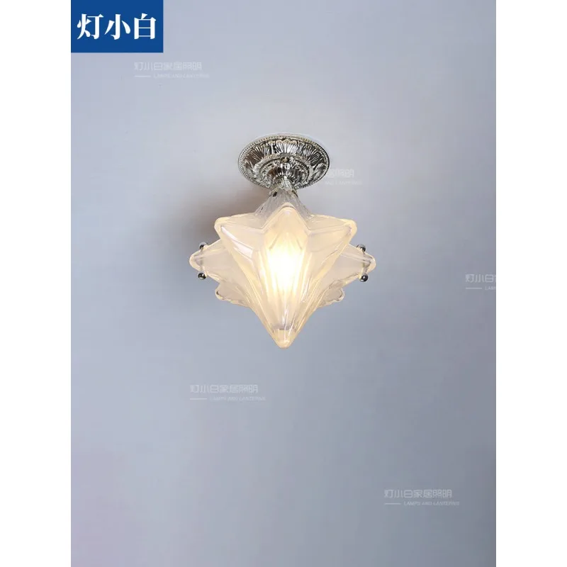 Everbright Store 2026 New Puling Star Ceiling Light French All-copper Aisle Entrance, American Balcony Corridor Balcony