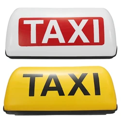 LED Taxi Light Car Top Sign Light Yellow Shell Dome Light With Magnet Base Waterproof Signal Lamps 12V