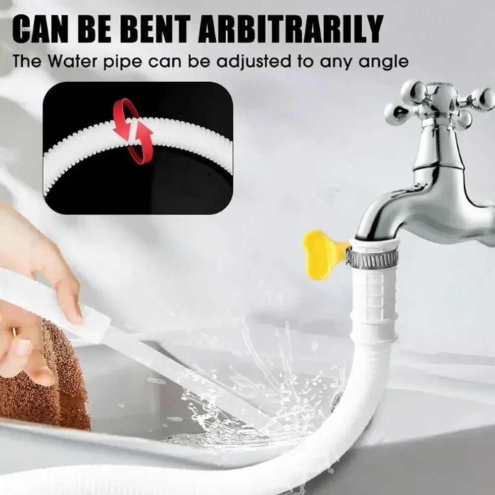 

Новый пластиковый сливной шланг для кондиционера, белый, утолщенный, для полуавтоматических стиральных машин, удлинительная трубка для бытового использования