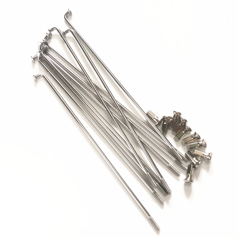 10pcs/lot Stainless Steel Material Motorcycle Spokes Diameter 3.5 mm E-bike Spokes 9 G