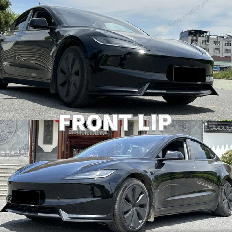 For Tesla AD Sport 2024 Model 3 Highland BodyKit Spoiler Diffuser Tuning Exterior Auto Accesories Front Lip Side Skirt Rear Lip