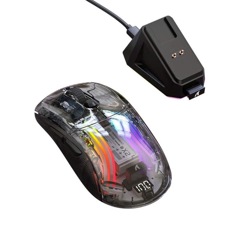 Imagem -05 - Mouse Attack Sharkx2pro de Modos com Base de Carregamento Rgb Perfeito para Jogos e Escritório