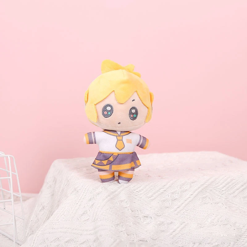 14 سنتيمتر أنيمي هاتسون ميكو كايتو ميكو لوكا كاغامين رين لين الشكل Kawaii Q نسخة أفخم دمية حقيبة سلسلة مفاتيح قلادة ديكور لعبة هدية