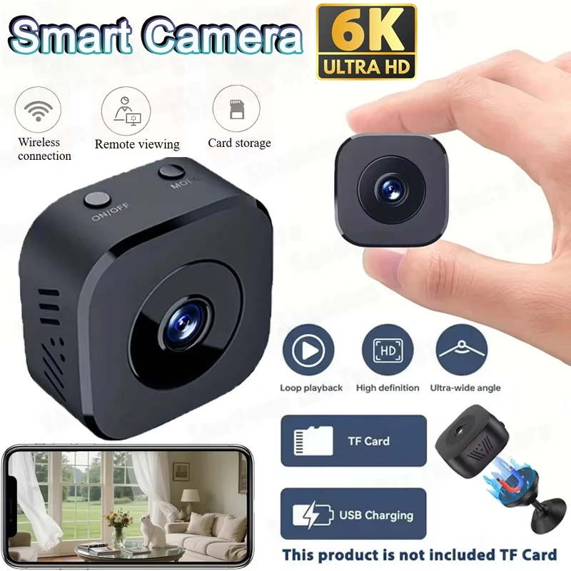 6K Mini Security Camera Wireless 2.4G WiFi Monitoring Security Protection Remote Night Vision Surveillance Smart Home 2026 NEW