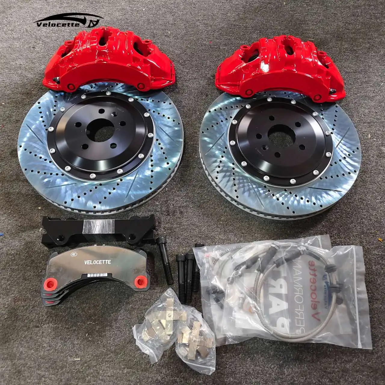 

Обновленный комплект большого тормозного суппорта 19z, 6 поршней, суппорт тормозной системы 380 мм * 36 мм, тормозной диск/ротор для Audi A3 A4L A5L A6L Q2L Q3 Q4