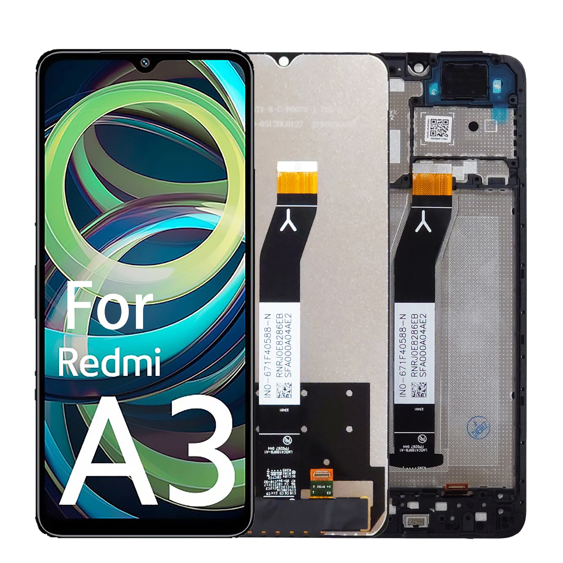 6.71\\\\\\\" Oryginalny wyświetlacz LCD z ramką do Redmi A3, ekran dotykowy 23129RN51X 23129RN51H, panel digitizer, części zamienne — zdjęcie produktu 7