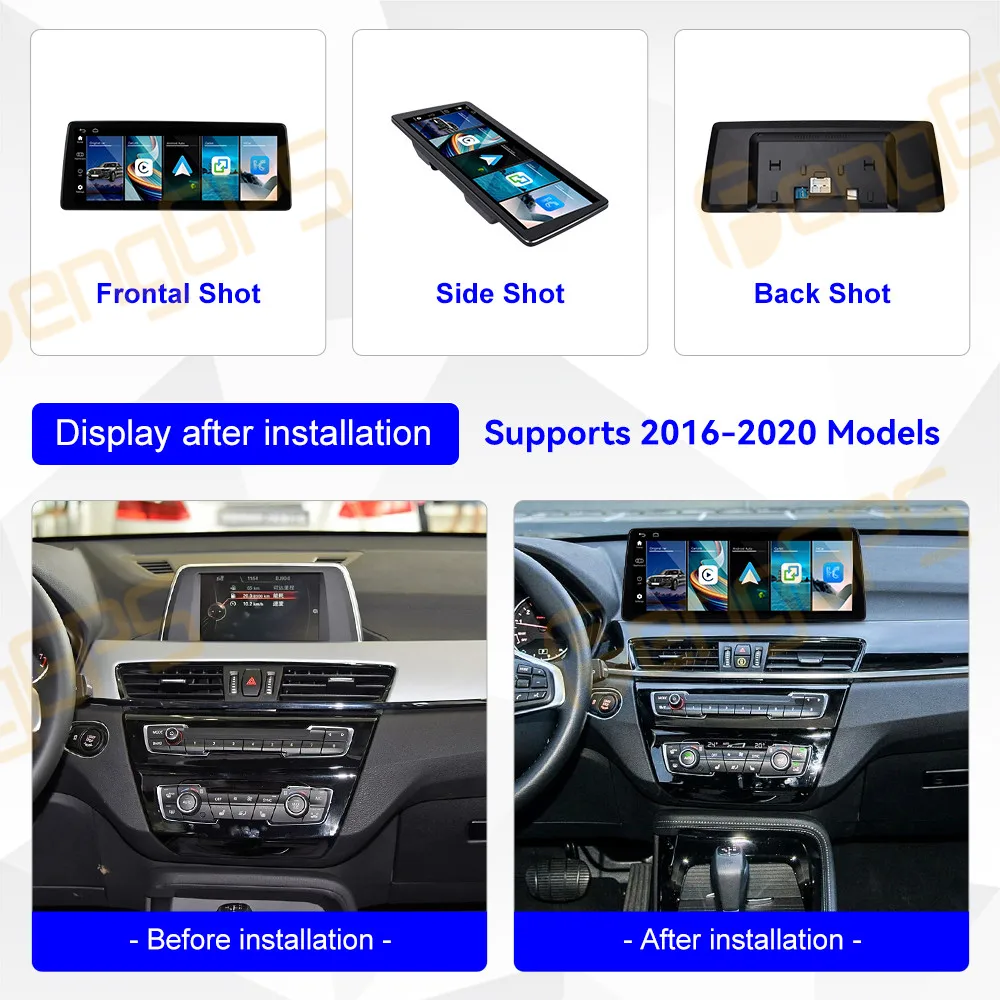 12.9 Inch Linux Car Radio CarPlay For BMW X1 2016-2017 NBT 2018-2020 EVO Touch Screen Multimedia Player GPS Navigation Head Unit