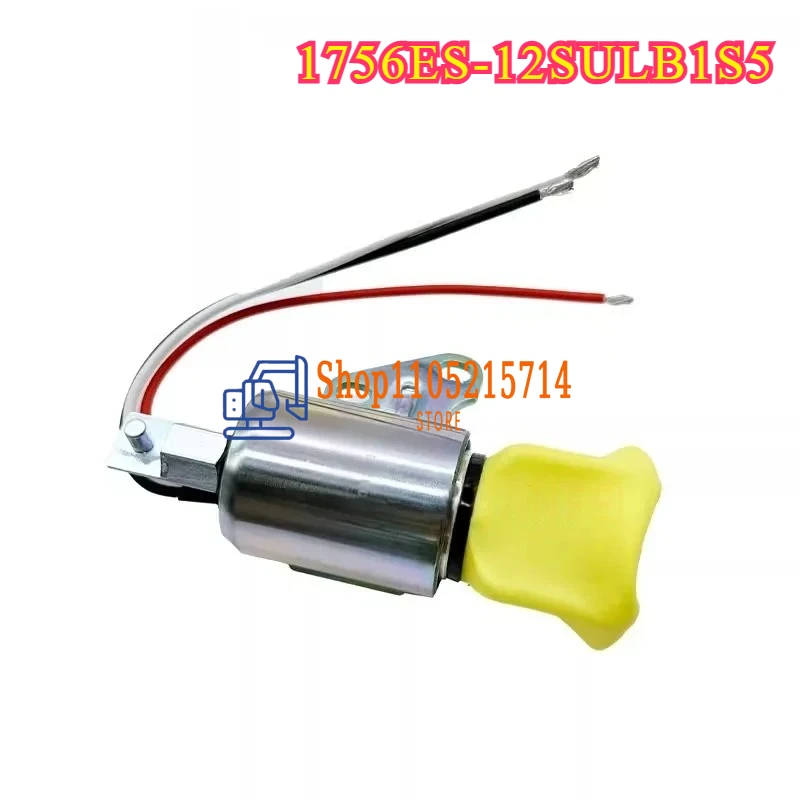 Excavator Accessories Kubota Engine Flameout Solenoid Valve 12V Flameout Switch 1756ES-12SULB1S5