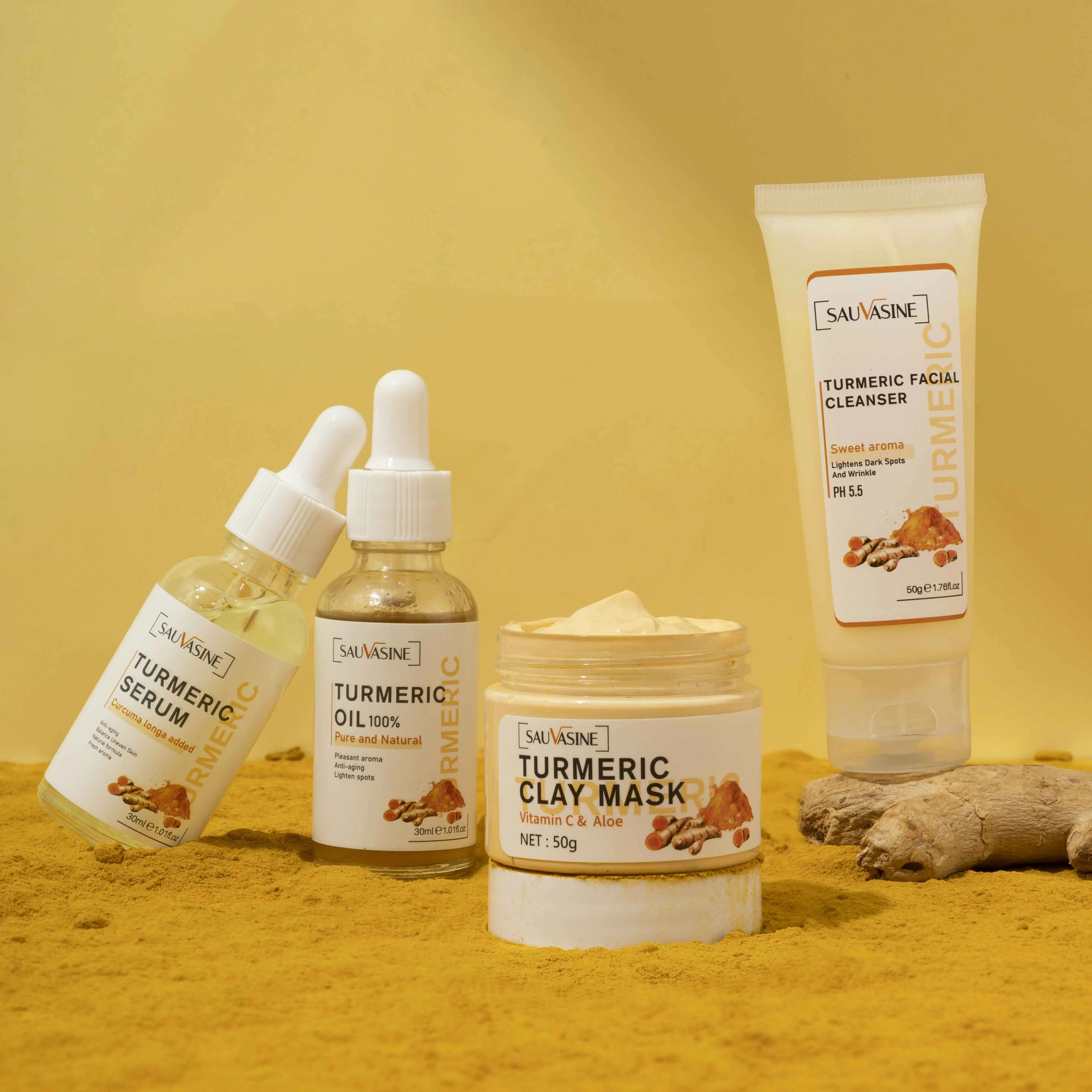 Huile de curcuma professionnelle pour femme, anti-âge, anti-rides, sérum blanchissant, SAP, rides fines, remplaçable, éclaircissant, éclaircissant, raffermissant