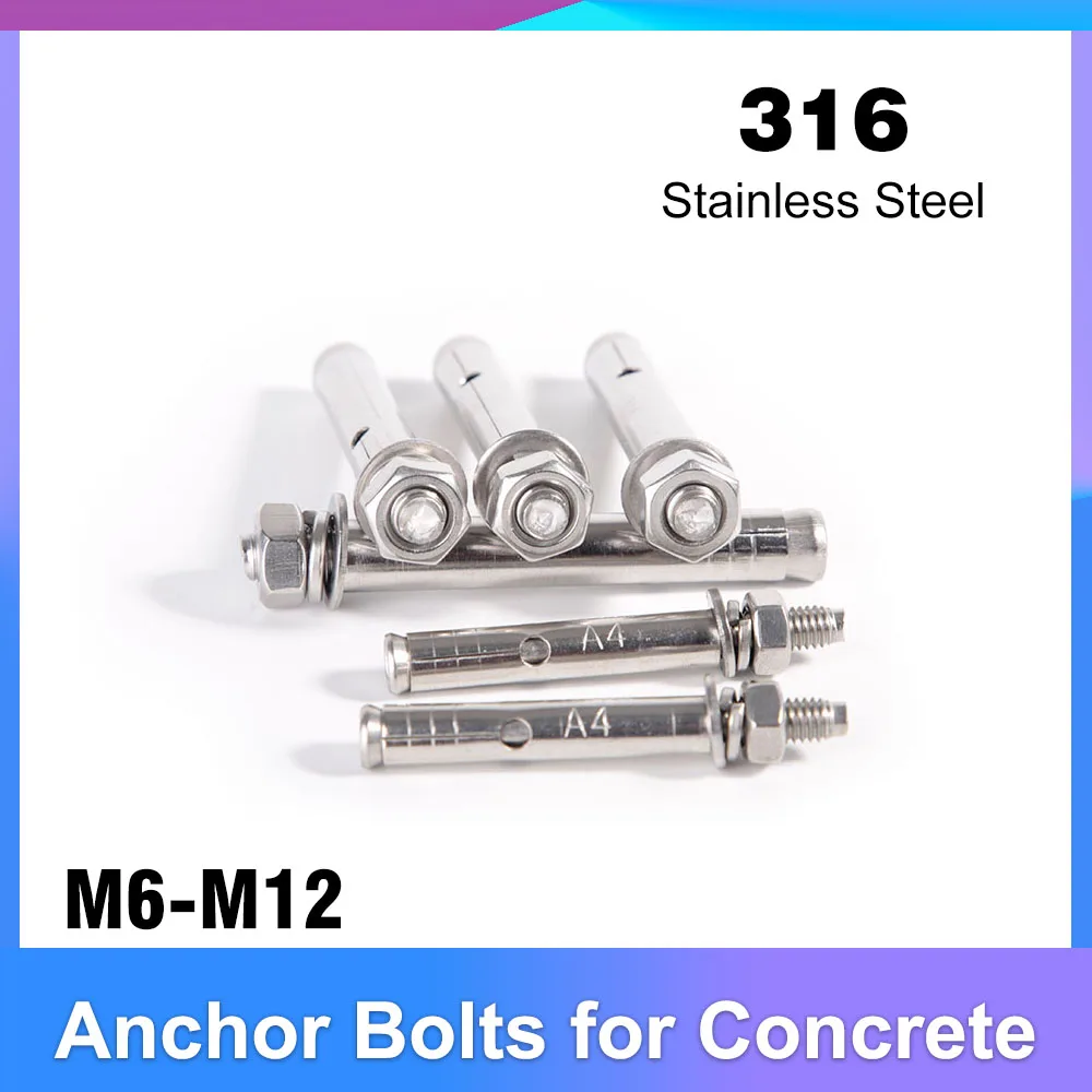 

M6 M8 M10 M12 316 Stainless Steel Expansion Bolt Concrete Anchor Screw
