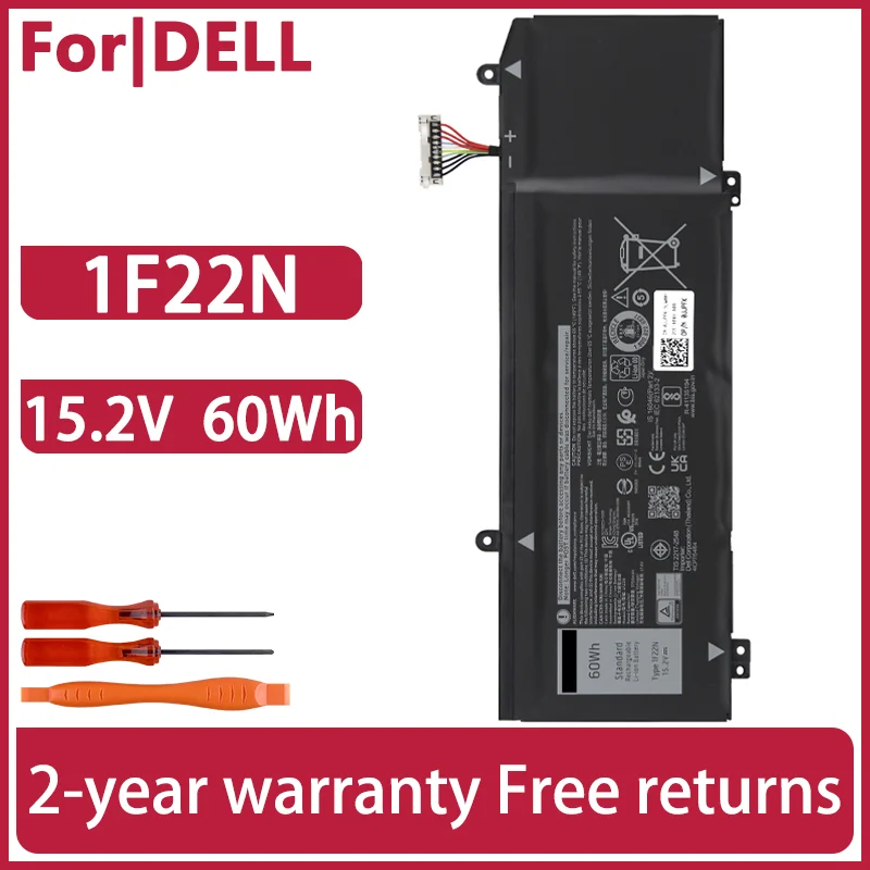 1F22N XRGXX Laptop-Akku für Dell ALIENWARE M15 M17 Inspiron G5 5590 G7 7590 7790 60 Wh 90 Wh