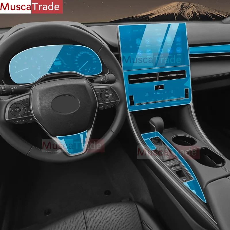 

TPU for Toyota Avalon 2019-2023 Transparent Film Car Interior Sticker Center Console Gear Air Door Navigation Touch Screen Panel