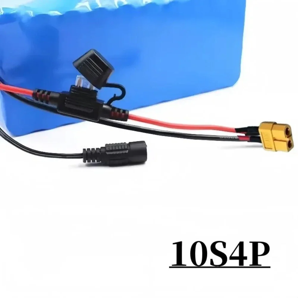 

36V 12000mAh 10S4P 18650 Lithium - Ion Battery Pack BMS Protection for 250W - 750W Electric Commuting Tools + 42V 2A Charger.