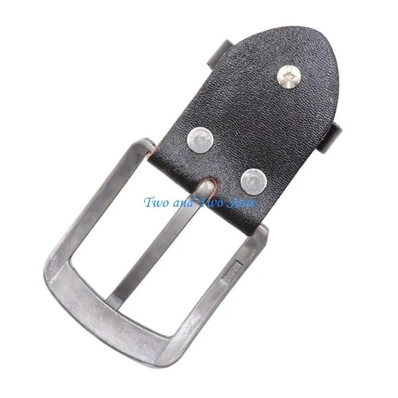 Hx6f Men Belt Buckle Leather Craft Particle Puckle Gail