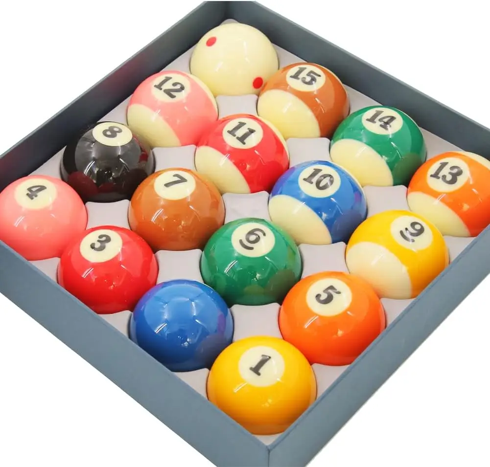 Cueelf Tournament Quality Number Ball Set 16 Balls Professional 2-1/4